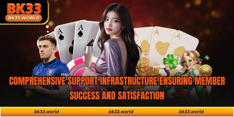 Comprehensive support infrastructure ensuring member success and satisfactio
