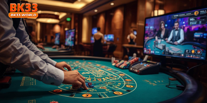 A live casino bridges the gap between traditional and online gaming.