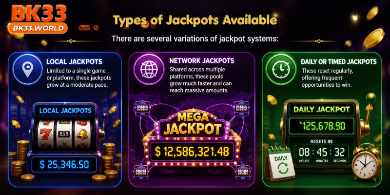 Types of Jackpots Available