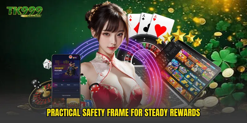 Practical safety frame for steady rewards